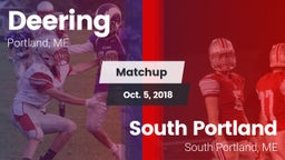 Matchup: Deering  vs. South Portland  2018