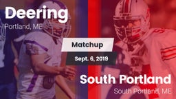 Matchup: Deering  vs. South Portland  2019