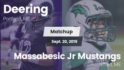 Matchup: Deering  vs. Massabesic Jr Mustangs 2019