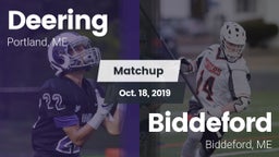Matchup: Deering  vs. Biddeford  2019