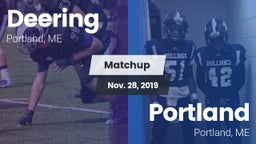 Matchup: Deering  vs. Portland  2019