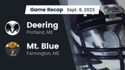 Recap: Deering  vs. Mt. Blue  2023