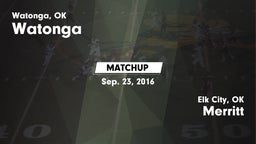 Matchup: Watonga  vs. Merritt  2016