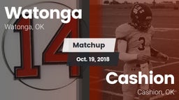 Matchup: Watonga  vs. Cashion  2018