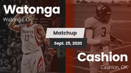 Matchup: Watonga  vs. Cashion  2020