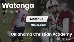 Matchup: Watonga  vs. Oklahoma Christian Academy  2020