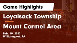 Loyalsock Township  vs Mount Carmel Area  Game Highlights - Feb. 10, 2022