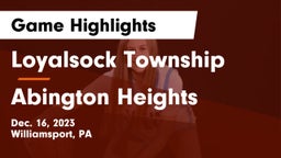 Loyalsock Township  vs Abington Heights  Game Highlights - Dec. 16, 2023