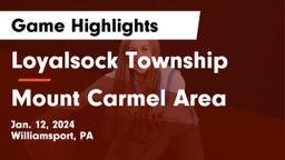 Loyalsock Township  vs Mount Carmel Area  Game Highlights - Jan. 12, 2024