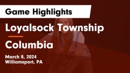 Loyalsock Township  vs Columbia  Game Highlights - March 8, 2024