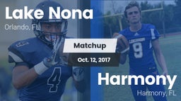 Matchup: Lake Nona High vs. Harmony  2017