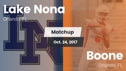 Matchup: Lake Nona High vs. Boone  2017