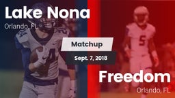 Matchup: Lake Nona High vs. Freedom  2018