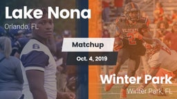 Matchup: Lake Nona High vs. Winter Park  2019