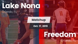 Matchup: Lake Nona High vs. Freedom  2019