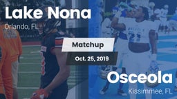 Matchup: Lake Nona High vs. Osceola  2019