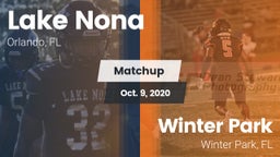 Matchup: Lake Nona High vs. Winter Park  2020