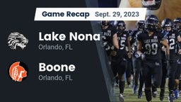 Recap: Lake Nona  vs. Boone  2023