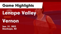 Lenape Valley  vs Vernon  Game Highlights - Jan. 31, 2022