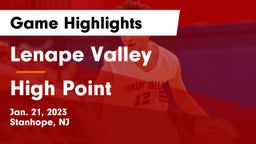 Lenape Valley  vs High Point  Game Highlights - Jan. 21, 2023