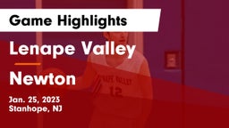 Lenape Valley  vs Newton  Game Highlights - Jan. 25, 2023
