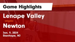Lenape Valley  vs Newton  Game Highlights - Jan. 9, 2024