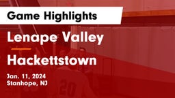 Lenape Valley  vs Hackettstown  Game Highlights - Jan. 11, 2024