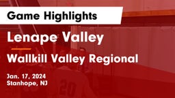 Lenape Valley  vs Wallkill Valley Regional  Game Highlights - Jan. 17, 2024