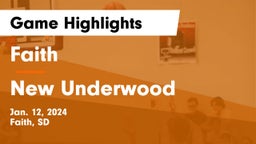 Faith  vs New Underwood  Game Highlights - Jan. 12, 2024