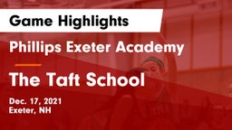 Phillips Exeter Academy  vs The Taft School Game Highlights - Dec. 17, 2021