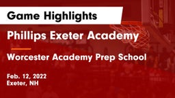 Phillips Exeter Academy  vs Worcester Academy Prep School Game Highlights - Feb. 12, 2022