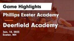 Phillips Exeter Academy  vs Deerfield Academy  Game Highlights - Jan. 14, 2023