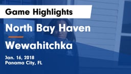 North Bay Haven  vs Wewahitchka Game Highlights - Jan. 16, 2018