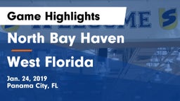 North Bay Haven  vs West Florida Game Highlights - Jan. 24, 2019