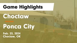 Choctaw  vs Ponca City  Game Highlights - Feb. 23, 2024