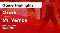 Ozark  vs Mt. Vernon  Game Highlights - Dec. 30, 2021
