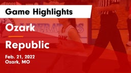 Ozark  vs Republic  Game Highlights - Feb. 21, 2022