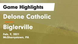 Delone Catholic  vs Biglerville  Game Highlights - Feb. 9, 2021