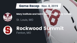 Recap: Mary Institute and Saint Louis Country Day School vs. Rockwood Summit  2019