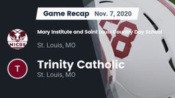 Recap: Mary Institute and Saint Louis Country Day School vs. Trinity Catholic  2020