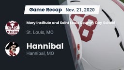 Recap: Mary Institute and Saint Louis Country Day School vs. Hannibal  2020