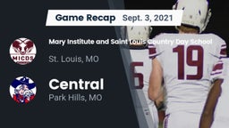 Recap: Mary Institute and Saint Louis Country Day School vs. Central  2021