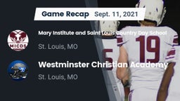 Recap: Mary Institute and Saint Louis Country Day School vs. Westminster Christian Academy 2021
