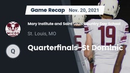 Recap: Mary Institute and Saint Louis Country Day School vs. Quarterfinals-St Dominic 2021