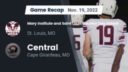Recap: Mary Institute and Saint Louis Country Day School vs. Central  2022