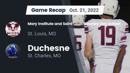 Recap: Mary Institute and Saint Louis Country Day School vs. Duchesne  2022
