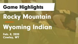 Rocky Mountain  vs Wyoming Indian Game Highlights - Feb. 8, 2020