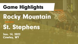 Rocky Mountain  vs St. Stephens Game Highlights - Jan. 14, 2022