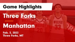 Three Forks  vs Manhattan  Game Highlights - Feb. 3, 2022