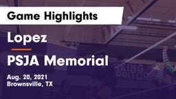 Lopez  vs PSJA Memorial Game Highlights - Aug. 20, 2021